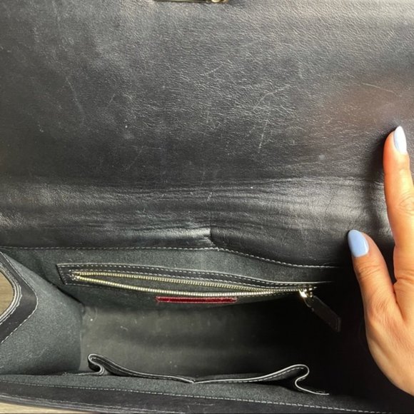 VALENTINO Garavani Large Black/Gold Glam Lock Bag - Picture 4 of 16